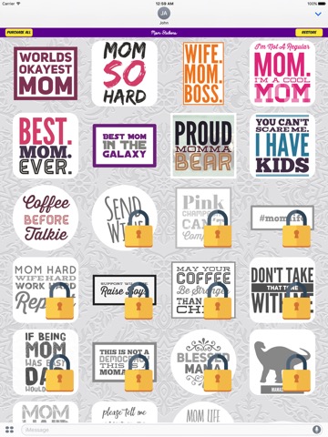 Mom Stickers for iMessageのおすすめ画像2