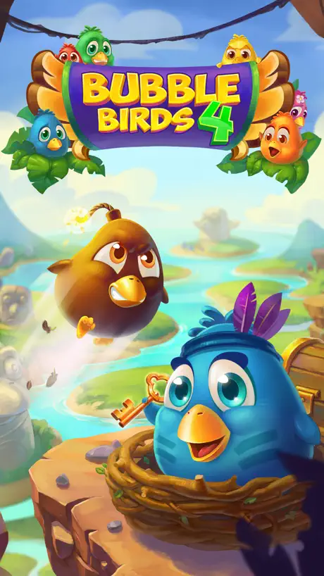 Bubble Birds 4 - Match 3 Shooter Game