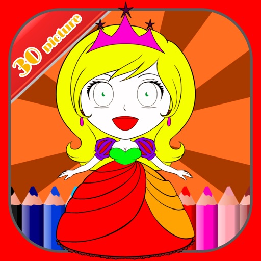 Princess Fairy and Mermaid Coloring Pages For Girl icon