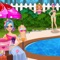 Dream Swimming Pool Costume Party ~ Pretty Girl