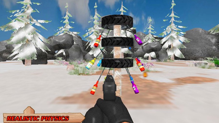 Snow Bottle Shooting