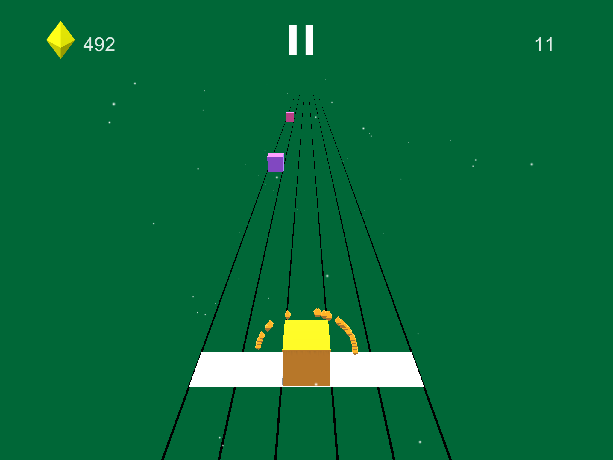 Roll The Cube:Go to the end