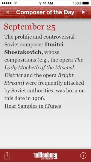 Screenshot von Composer Of The Day auf dem iPhone 1