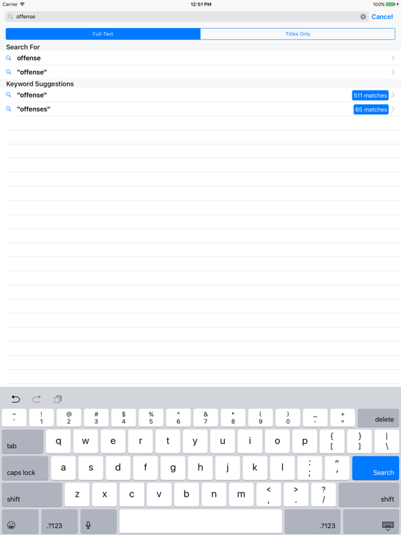 Texas Code of Criminal Procedure (LawStack's TX) iPad screenshot 4 - Reference app