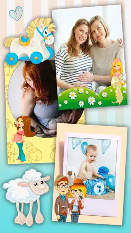 Game screenshot Baby photo frames for kids – Photo editor hack