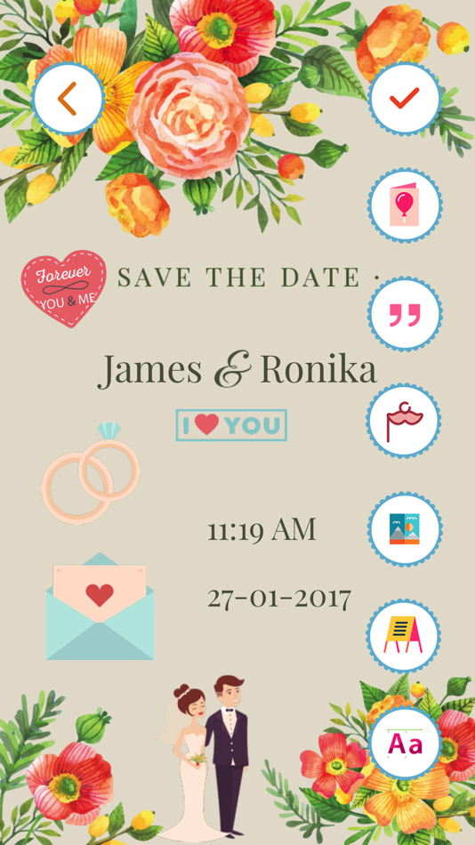 Wedding Invitation Card Maker - 1.1 - (iOS)