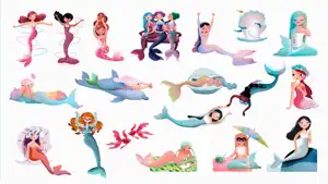 Milla Mermaid Stickers screenshot #2 for iPhone