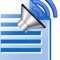 Type or paste into the text window and press play