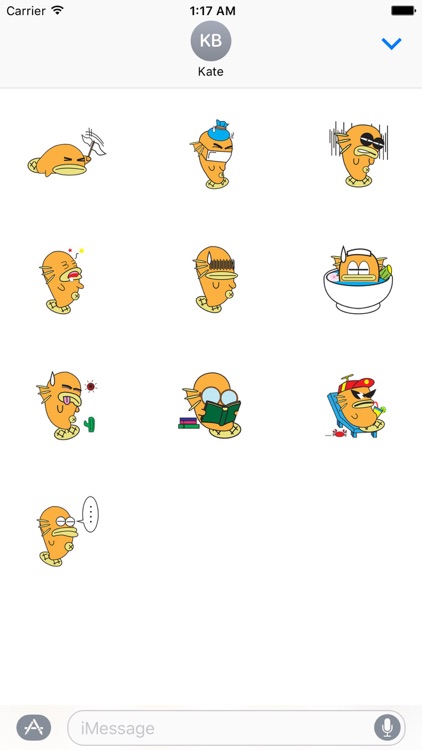 Funny Fish Sticker