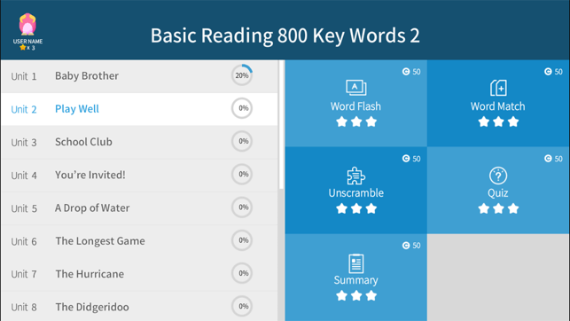 Basic Reading 800 Key Words 2(圖3)-速報App