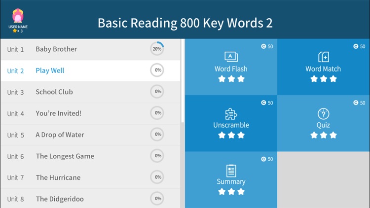 Basic Reading 800 Key Words 2