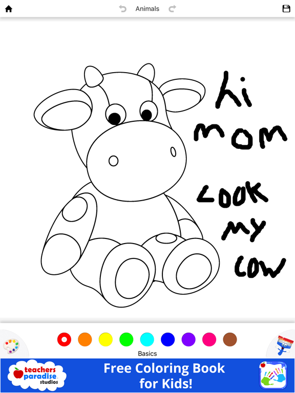 Kids Finger Painting Art Game: Coloring for Kids iPad screenshot