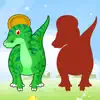 Dinosaur Drag Drop and Match Shadow Dino for kids delete, cancel
