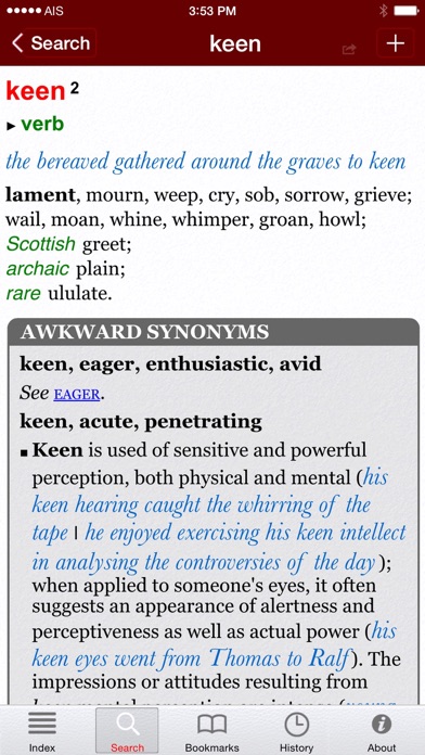 Oxford Deluxe (ODE & OTE) - powered by UniDict® - Ultimate pairing of the Oxford Dictionary of English and the Oxford Thesaurus of English plus British (UK) English pronunciation audio sounds Screenshot 4