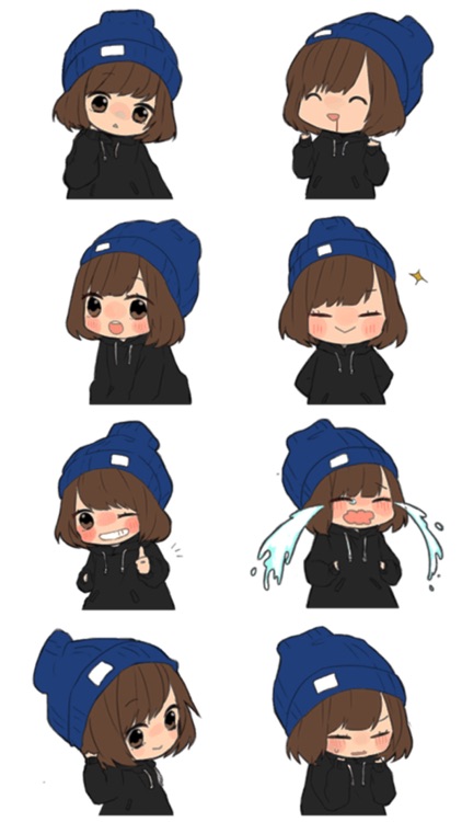 Very Cute Little Girl Stickers screenshot-3