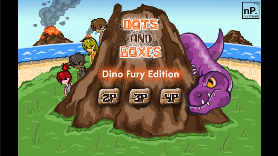 #2. Dots and Boxes - Dino Fury Edition (iOS) Bởi: Nonpareil Institute