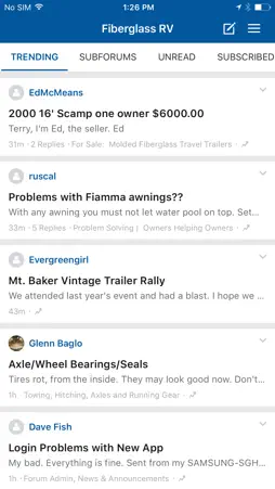 Fiberglass RV Owners Community screenshot 3