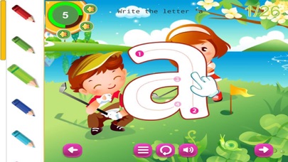 Screenshot #1 pour Writing ABC Letters Handwriting Preschool Practice