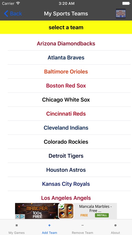 My Sports Teams screenshot-4