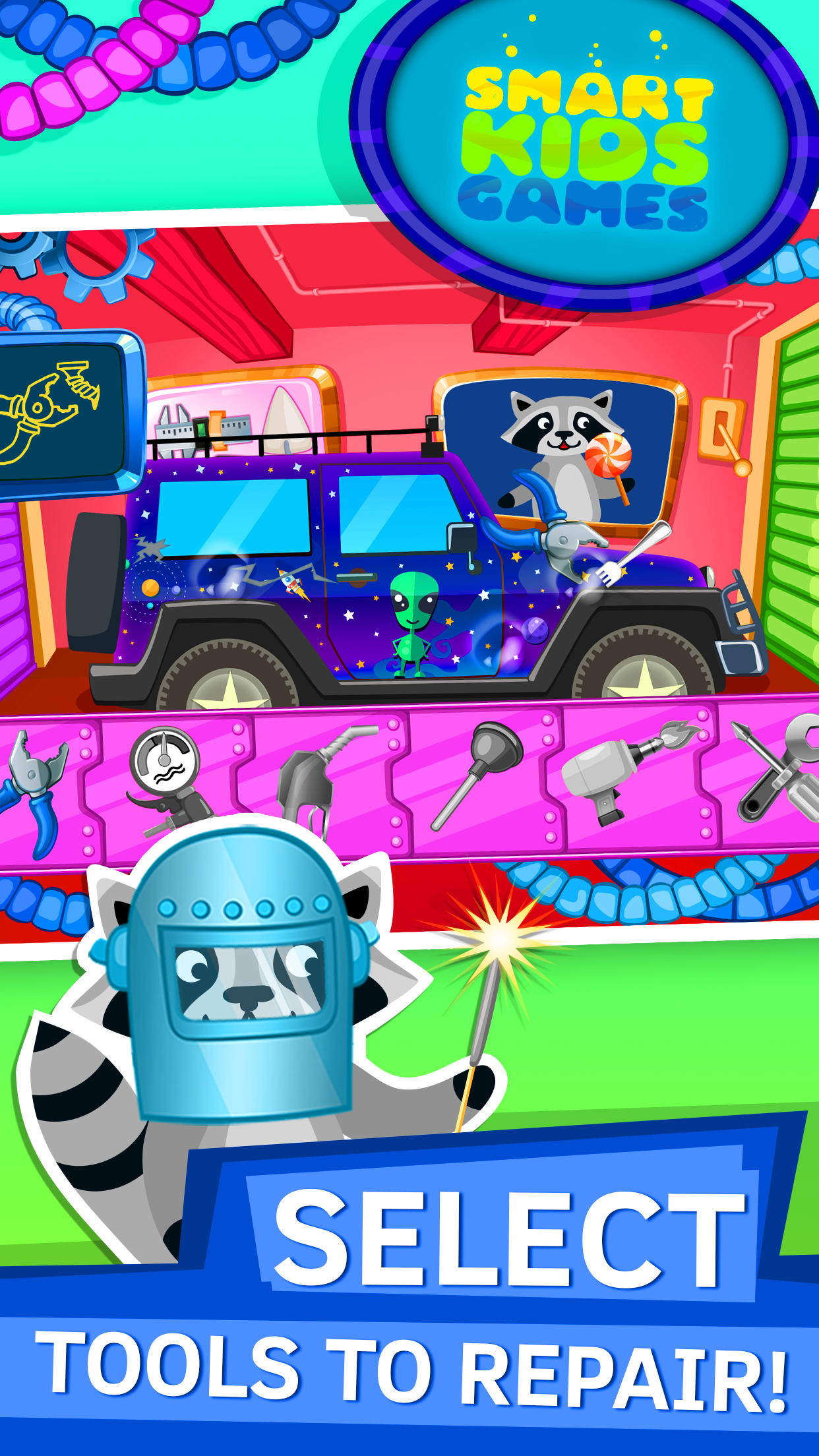 Car repair garage games for Kids and Toddlers 2
