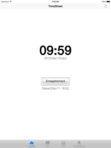 Screenshot #5 pour Feuille de temps(TimeSheet)