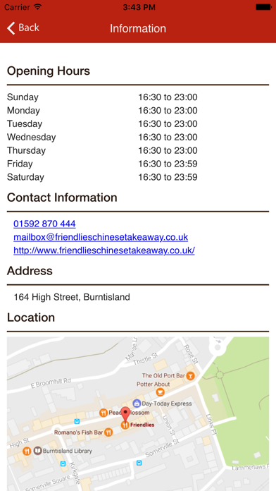 Screenshot #3 pour Friendlies Chinese Takeaway