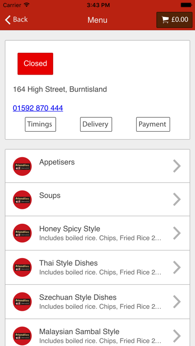 Screenshot #2 pour Friendlies Chinese Takeaway