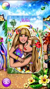 Tropical Princess with Fun Coloring Dress Up Games screenshot #3 for iPhone