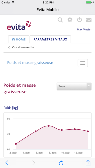 Screenshot #3 pour Dossier de santé Evita