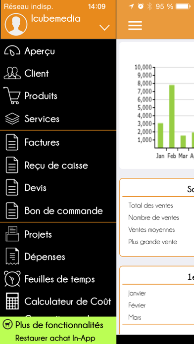 Screenshot #1 pour Facture Facile-créer et envoyer des factures PDF