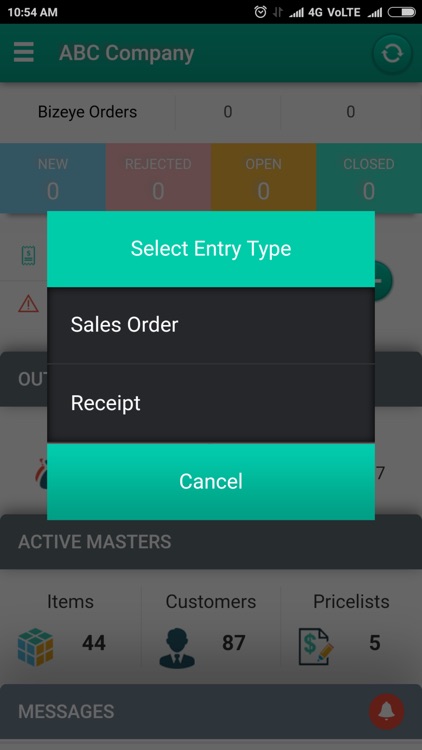 Bizeye Sales Order