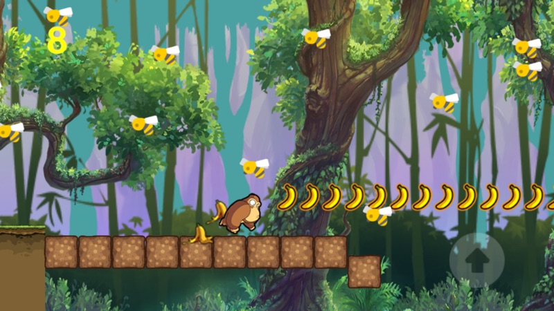 jogo da macaco comer banana na floresta animal screenshot 4