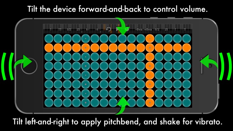Arpeggionome for iPhone | matrix arpeggiator screenshot-3