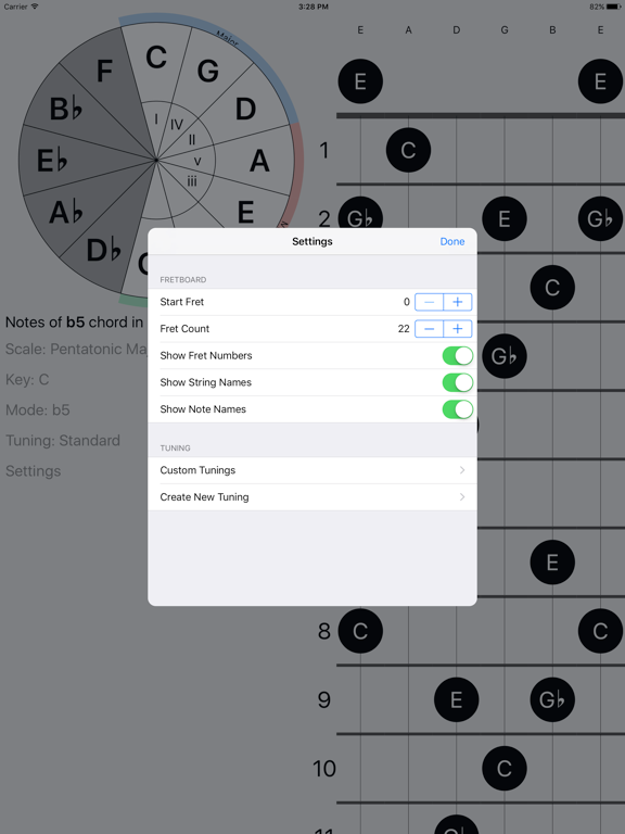 FretBud - Chord & Scales for Guitar, Bass and More iPad screenshot 4 - Music app