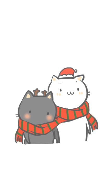 Christmas of Two Cats − NHH Stickers