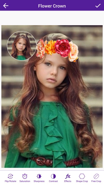 Wedding Flower Crown Hairstyle Photo Editor