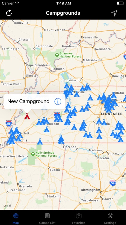 Tennessee – Campgrounds & RV Parks