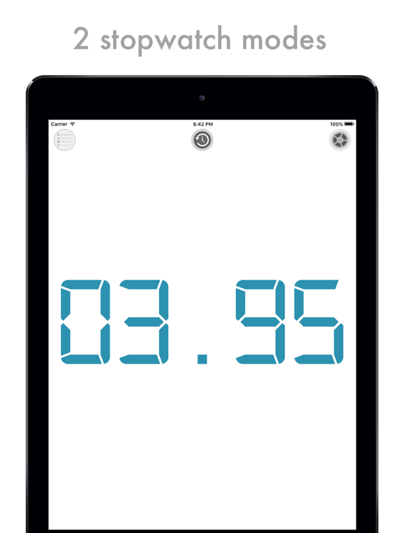 Ultra Chrono - both timer and stopwatch in one app iPad screenshot