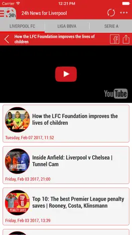 Game screenshot 24h News for Liverpool FC hack