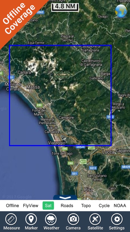 Alpi Apuane National Park GPS charts Navigator screenshot-4