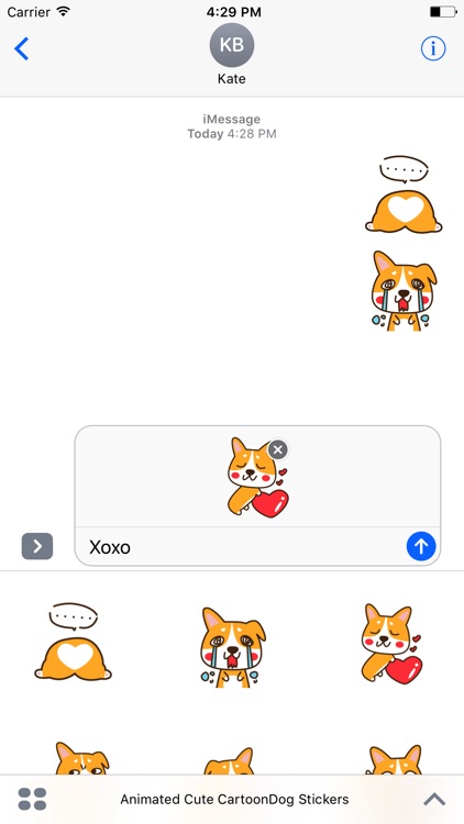 Cute Cartoon-Dog Stickers For iMessage screenshot-2