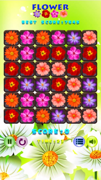 Flower Beautiful Puzzle Match 3 Games