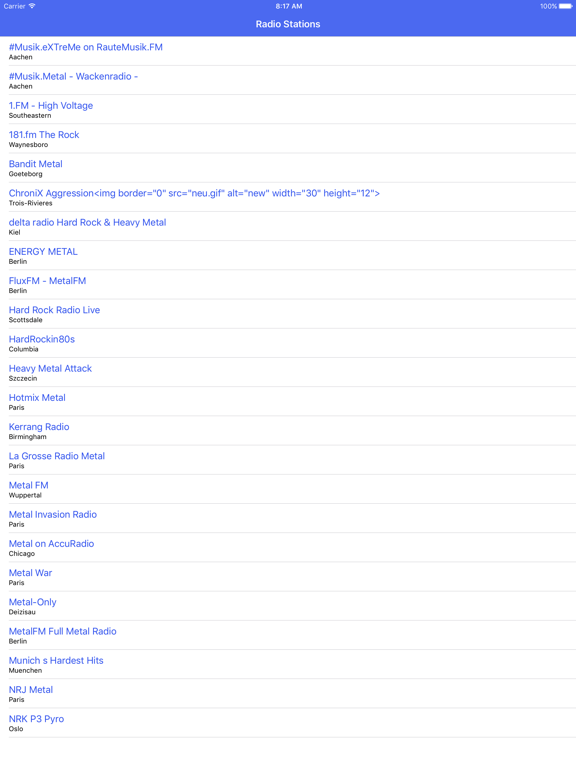 Screenshot #4 pour Radio Channel Metal FM Online Streaming