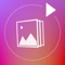 Create slideshows with SuperSlide using your photos & videos from Facebook, Instagram and Camera Roll and add on top of that your own music