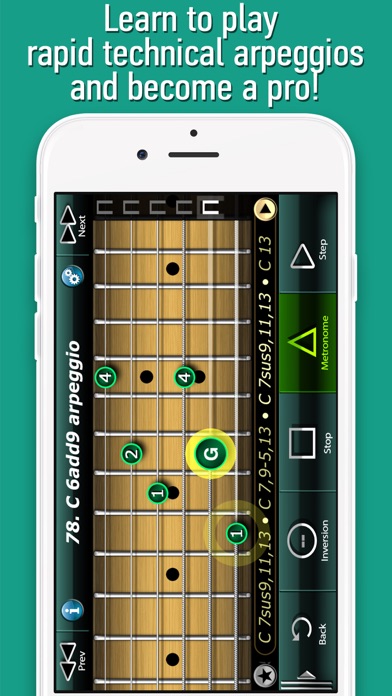 Screenshot #1 pour Sweep Picking Guitar Arpeggios