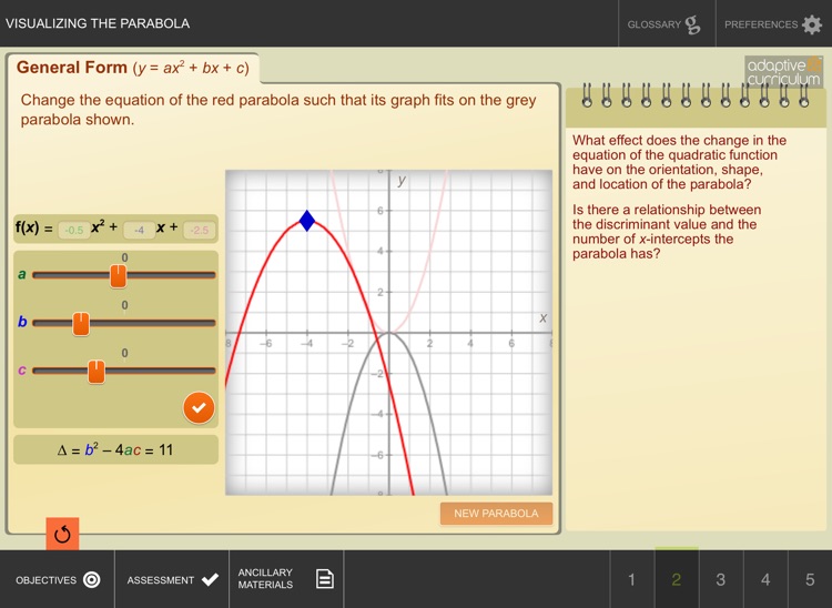 Visualizing the Parabola