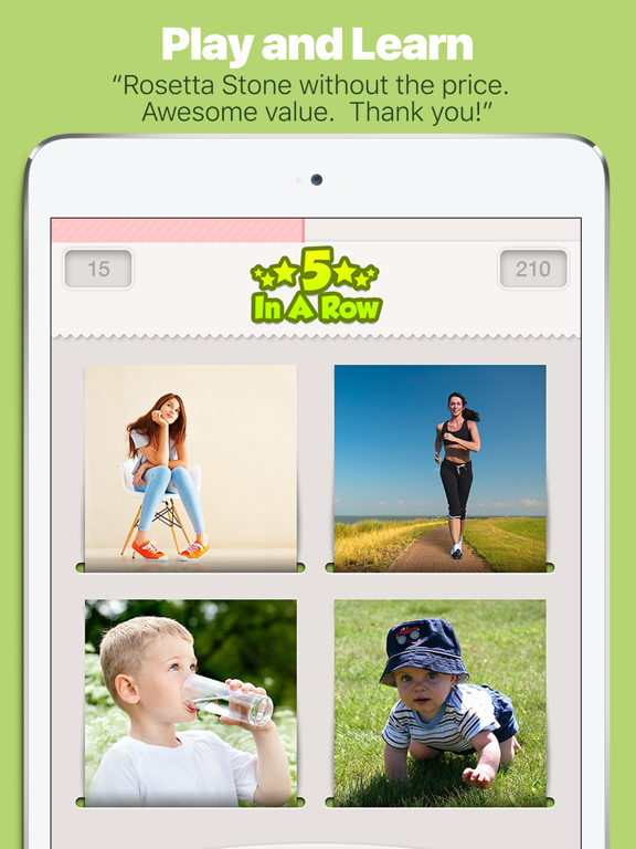 Learn German with Lingo Arcade iPad screenshot