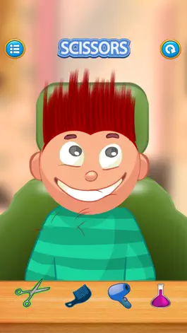 Game screenshot Child game / red hair cut apk