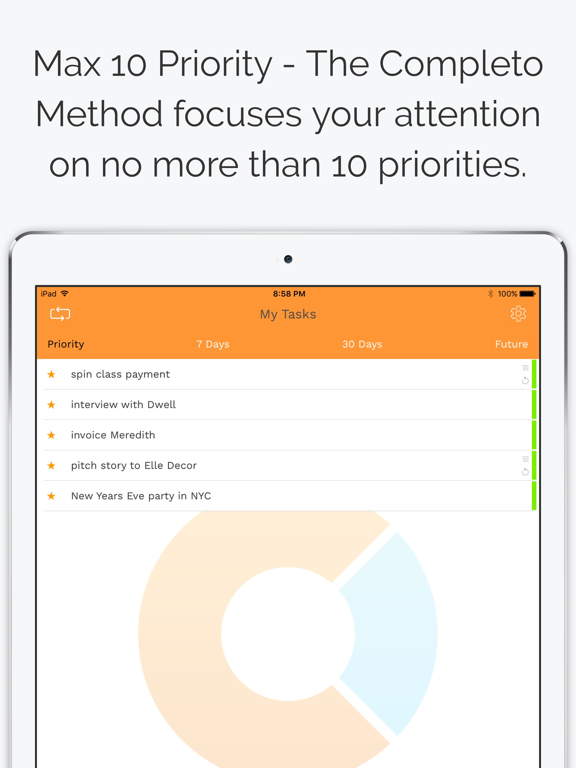Screenshot #4 pour Completo: Priority-based To-do