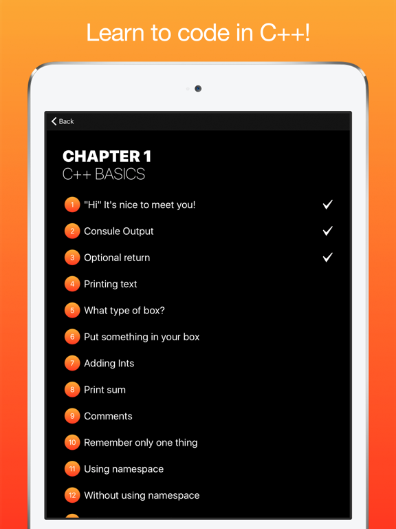 Screenshot #4 pour Learn C++ Programming